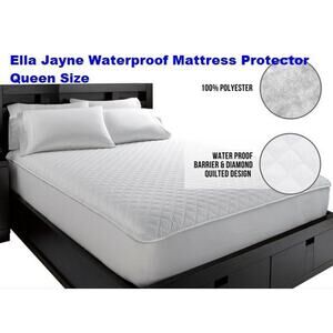 NEW Ella Jayne Waterproof Mattress Protector Pad Cover Queen Size